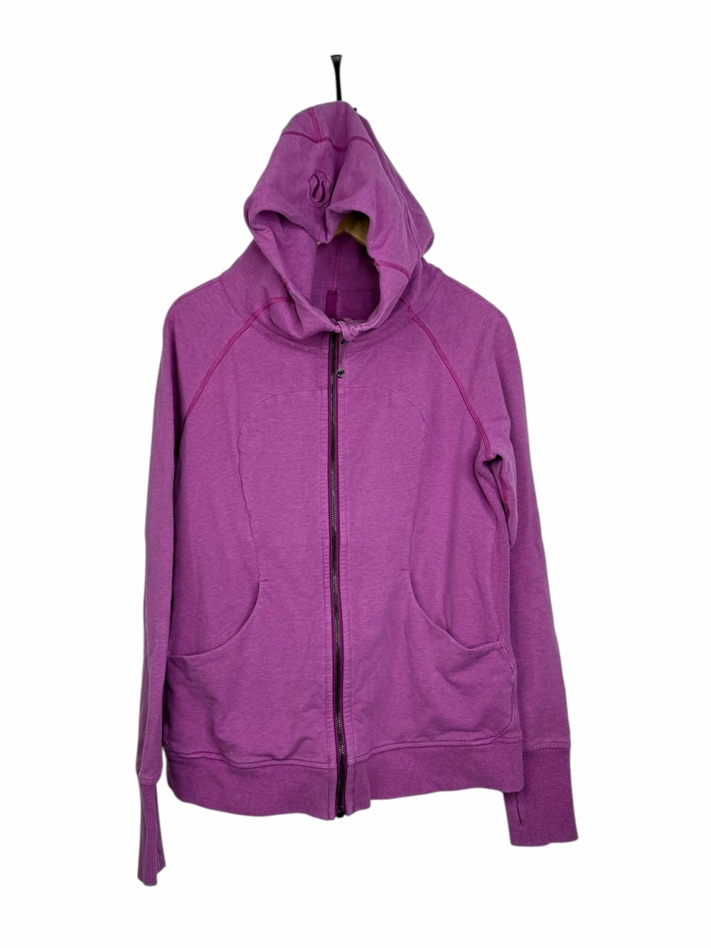 Lululemon On the Daily Full Zip Hoodie Heathered Ultra Violet Jacket Womens 12